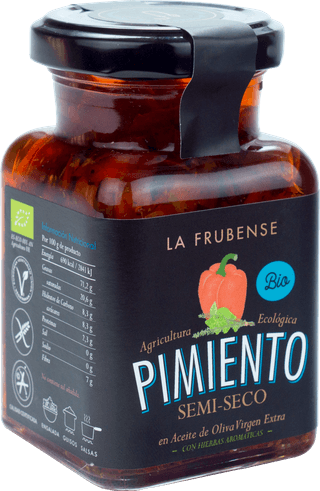 Tarro de pimiento especiado en aceite de oliva La Frubense