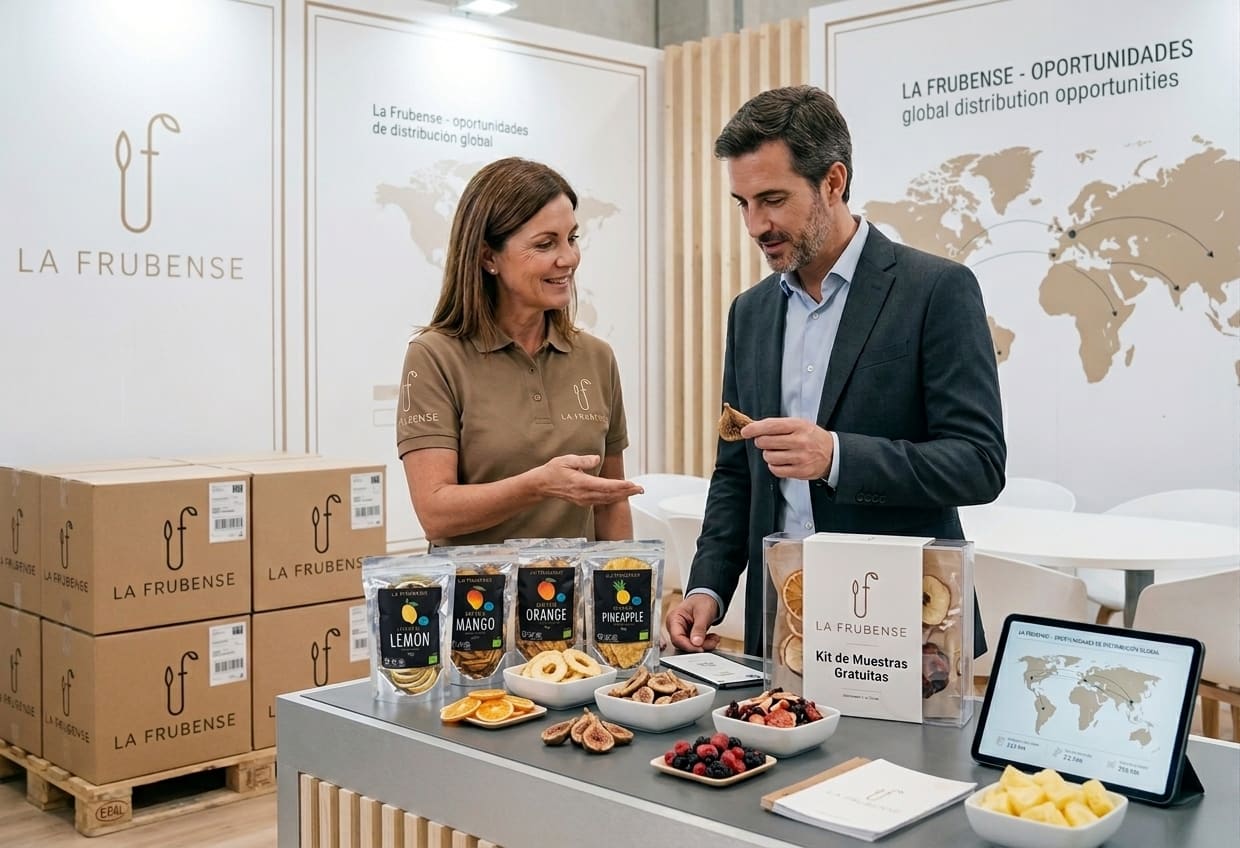 Stand de La Frubense presentando oportunidades de distribución global
