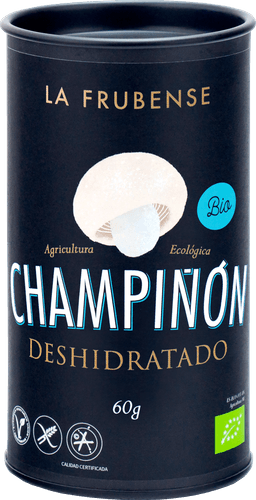Bote de champiñón deshidratado ecológico La Frubense